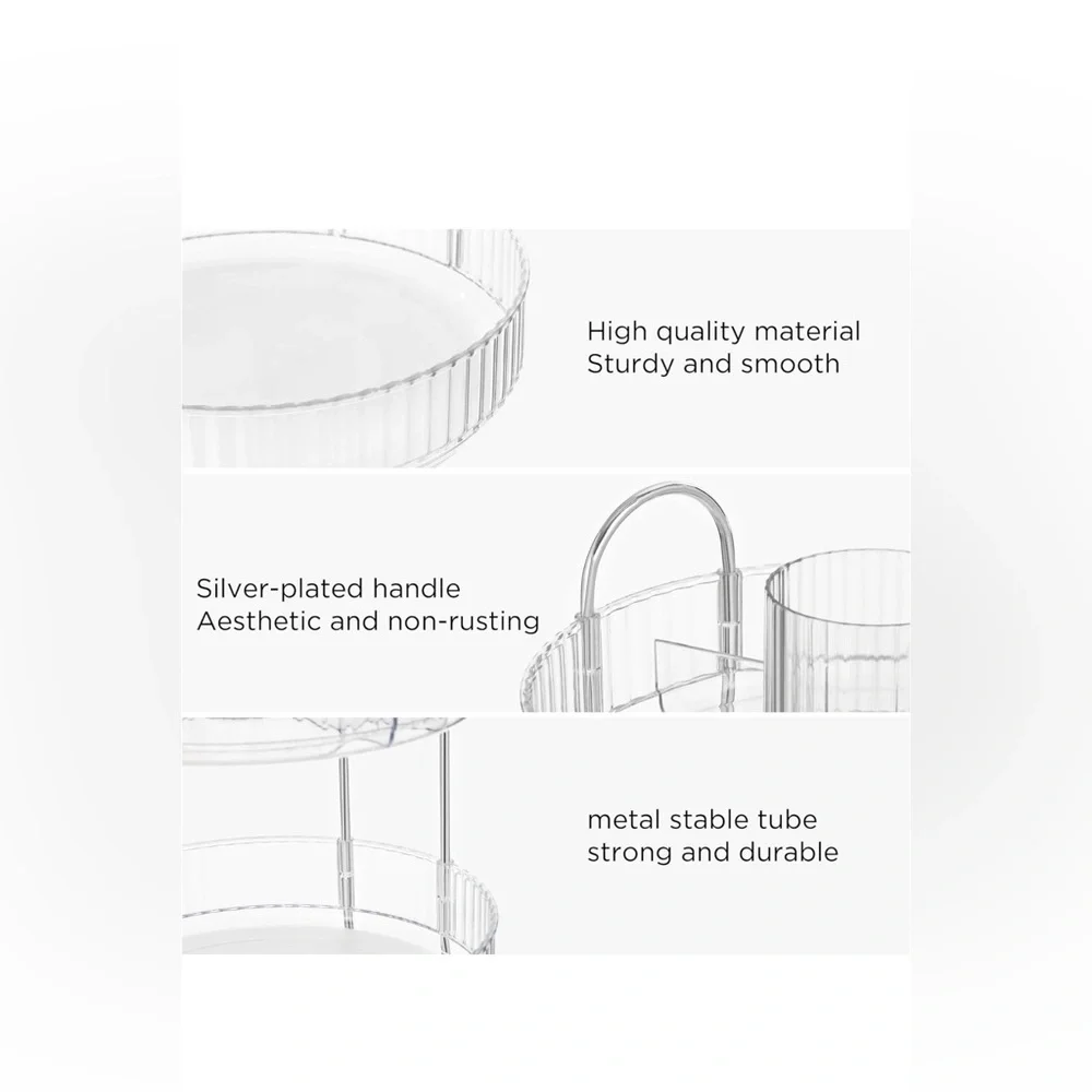 360 rotating makeup organizer